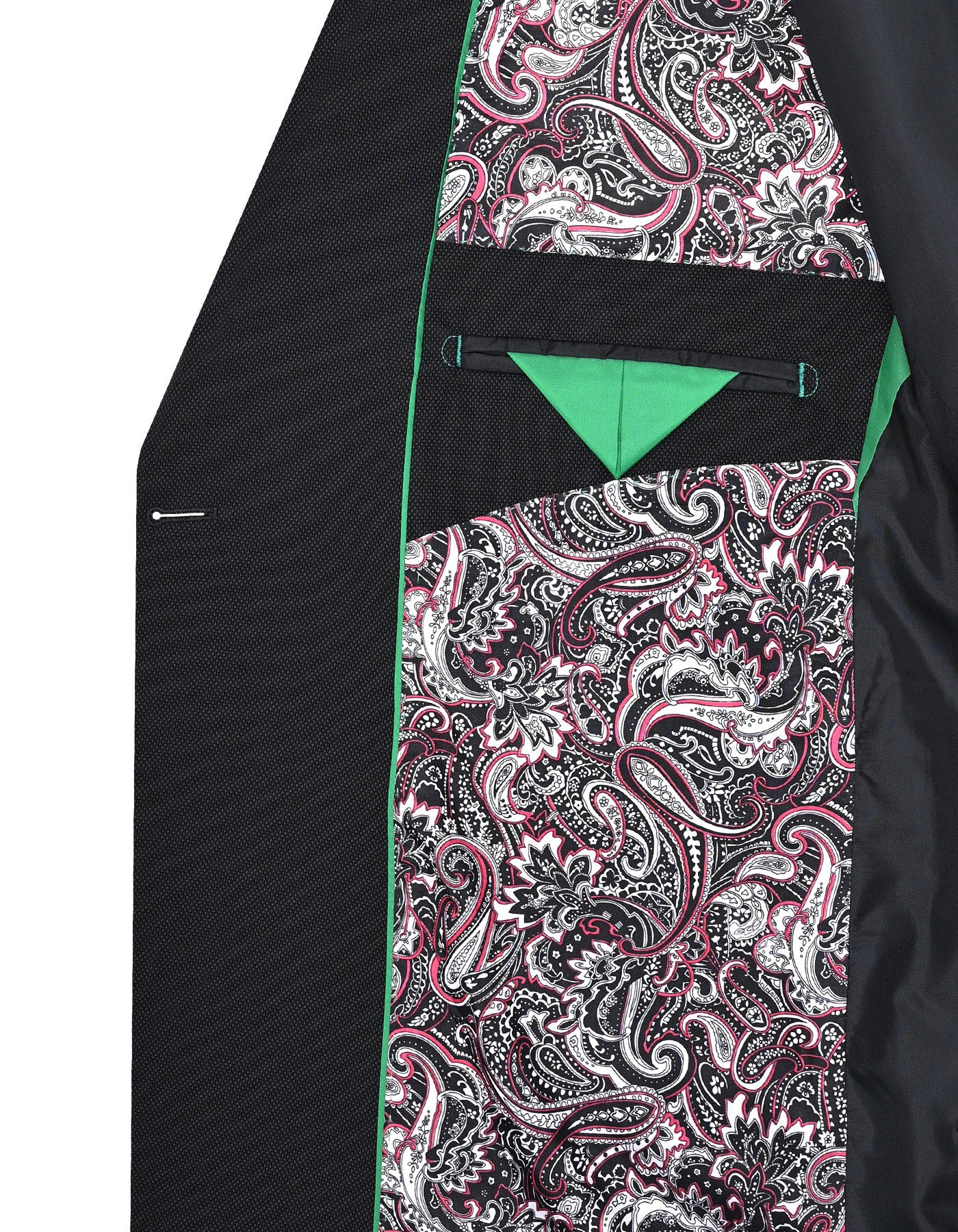 Lexus Black Texture Double Breasted 2 pc Suit