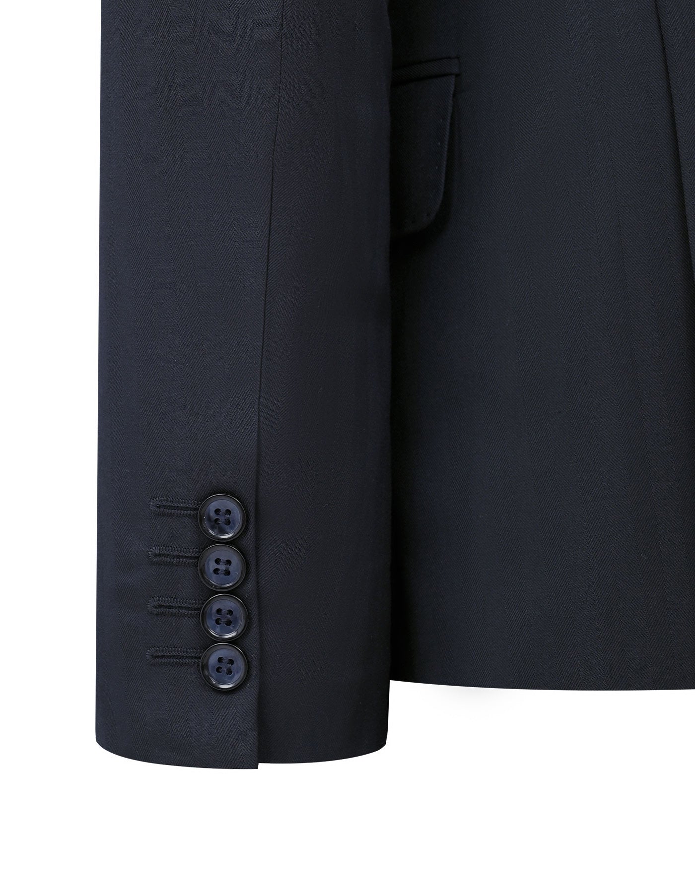 Lexus Black luxurious Notch Lapel 3 Pcs Suit